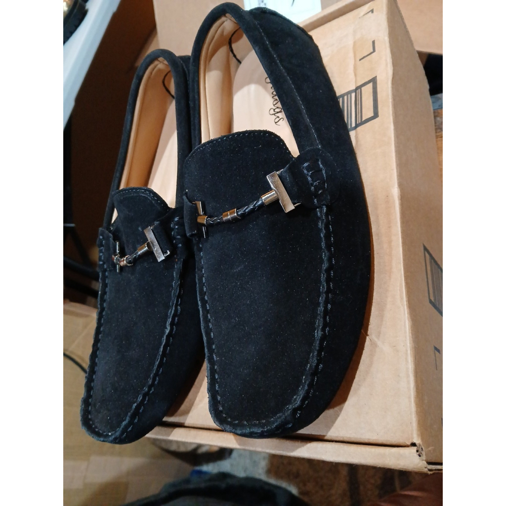 Yldsgs BLACK Suede Driving LOAFERS - Picture 3 of 10